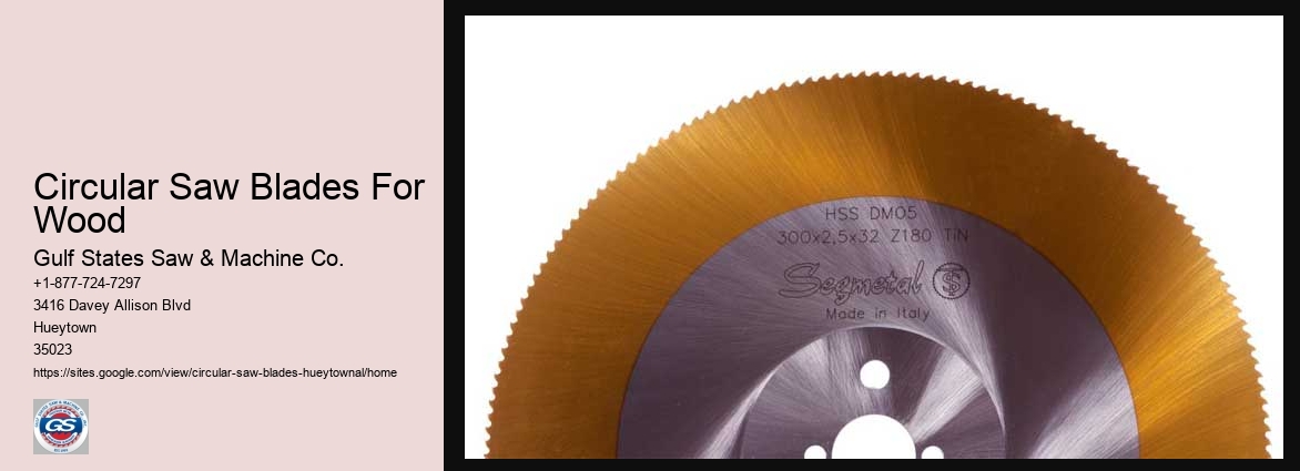 Circular Saw Blades For Wood